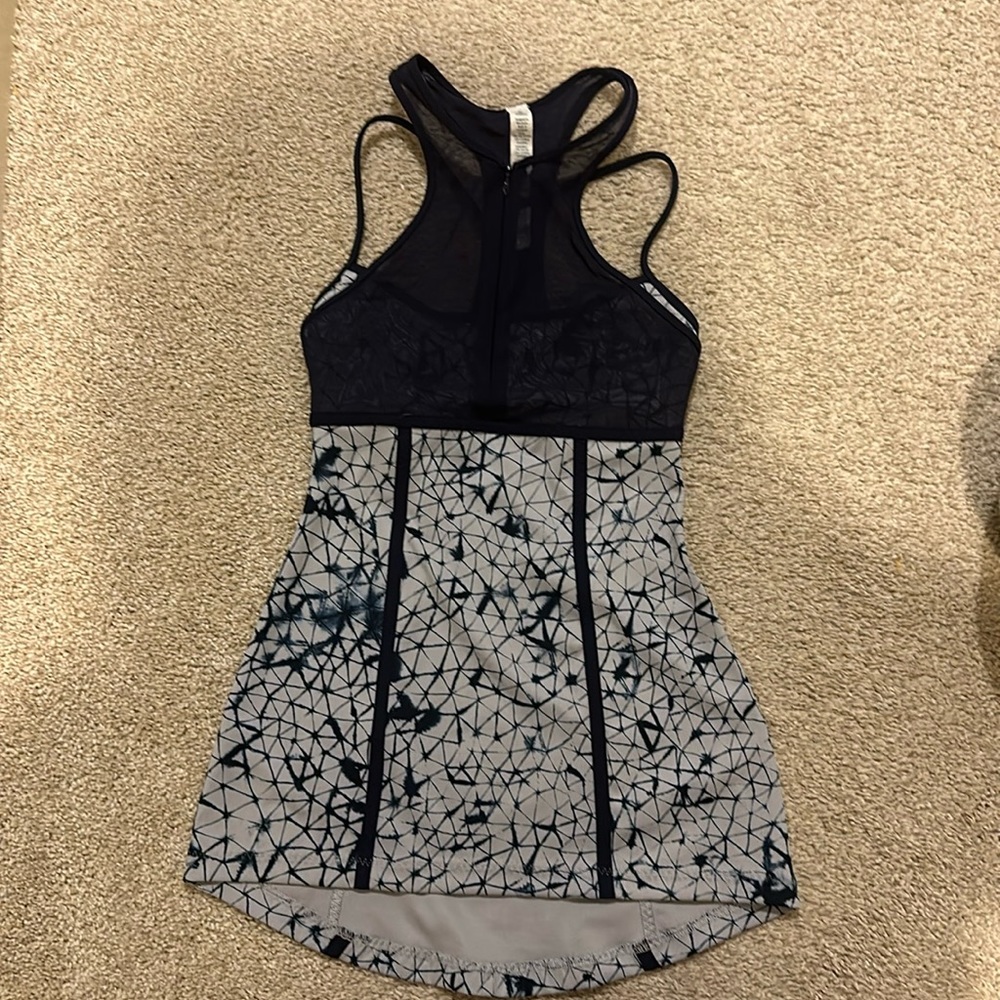 Lululemon blue zipper tank